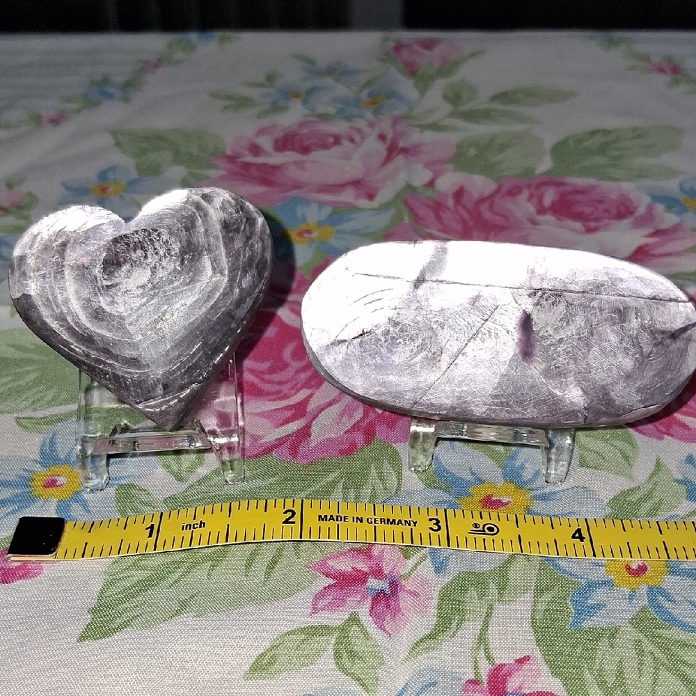 Heart and Oval Shaped Purple Micah Set